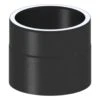 Ofenrohr - Doppelwandig - Längenelement 150 Mm Mit Kondensatring Schwarz - Jeremias Iso-Line