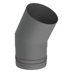 Pelletofenrohr - Winkel 30° Starr - Gussgrau - Jeremias Pellet-Line