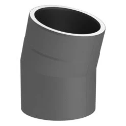 Ofenrohr - Doppelwandig - Winkel 15° Ohne Tür Gussgrau - Jeremias Iso-Line