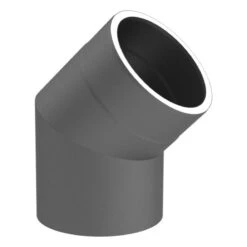 Ofenrohr - Doppelwandig - Winkel 45° Ohne Tür Gussgrau - Jeremias Iso-Line -Schornstein Fachhandel Verkäufe 25 ISO018ox0oiWQLgCQIp 1600x1600