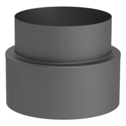 Ofenrohr - Doppelwandig - Übergang Kaminofen-Verbindungsleitung Gussgrau - Jeremias Iso-Line