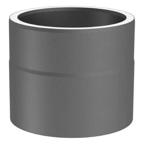 Ofenrohr - Doppelwandig - Längenelement 150 Mm Mit Kondensatring Gussgrau - Jeremias Iso-Line 1 Ofenrohr - Doppelwandig - Längenelement 150 Mm Mit Kondensatring Gussgrau - Jeremias Iso-Line