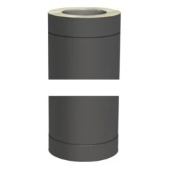 Längenelement 1000 Mm - Doppelwandig - Jeremias DW-BLACK 50