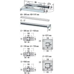 Verlängerung Für Wandbefestigung L4 - Doppelwandig - Raab DW-Systeme
