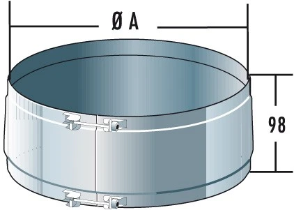 Aussenklemmband (für Verbindungsleitung Nicht Druckdicht Und Verzüge) - Doppelwandig - Raab DW-Alkon 1 Aussenklemmband (für Verbindungsleitung Nicht Druckdicht Und Verzüge) - Doppelwandig - Raab DW-Alkon