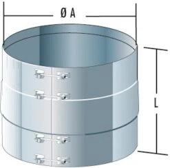 Aussenklemmband Breit Statisch - Doppelwandig - Raab DW-Alkon