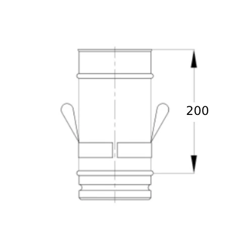 Ablasselement 250 Mm - Einwandig - Schiedel PRIMA PLUS 2 Ablasselement 250 Mm - Einwandig - Schiedel PRIMA PLUS – Bild 2