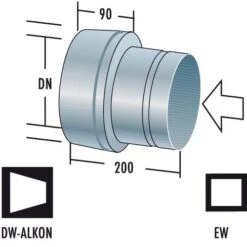 Anschluss Von EW Auf DW-Alkon - Doppelwandig - Raab DW-Alkon