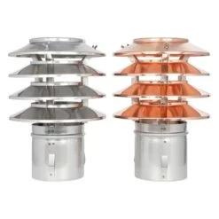 Lamellenaufsatz HUBO - 4 Lamellen Und Einschubstutzen, Kupfer -Schornstein Fachhandel Verkäufe Aufsaetze Lamellenaufsatz HUBO1 Edelstahl Kupfer 1600x1600