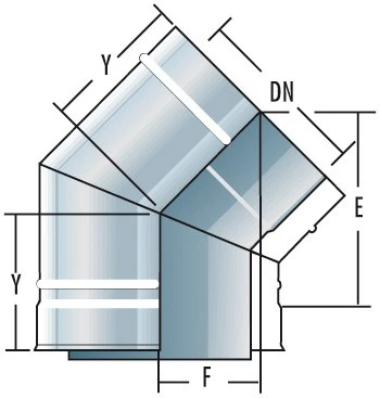Bogen 30° - Doppelwandig - Raab DW-FU 1 Bogen 30° - Doppelwandig - Raab DW-FU