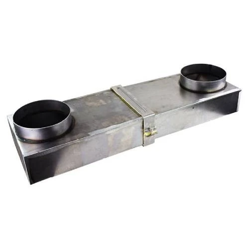 Doppelbogen - Ausziehbar Inkl. Revisionsöffnung Und Dichtschelle, Unbeschichtet - CB-tec 1 Doppelbogen - Ausziehbar Inkl. Revisionsöffnung Und Dichtschelle, Unbeschichtet - CB-tec