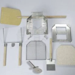 Kaminzubehör - CB-tec - Pizza Casa 10-teilige Pizza Backvorrichtung Aus Edelstahl