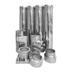 Edelstahlschornstein Bausatz Doppelwandig Ø 130 Mm - STN DW-NEO