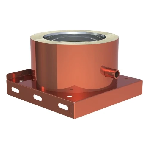Grundplatte Mit Kondensatablauf Seitlich Aus Kupfer - Doppelwandig - Jeremias DW-FU 1 Grundplatte Mit Kondensatablauf Seitlich Aus Kupfer - Doppelwandig - Jeremias DW-FU