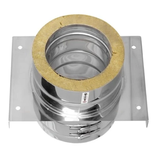 Grundplatte Für Zwischenstütze - Doppelwandig - Jeremias DW-Silver 1 Grundplatte Für Zwischenstütze - Doppelwandig - Jeremias DW-Silver