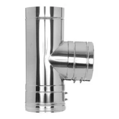 T-Anschluss 87° Mit Wassernase - Doppelwandig - Jeremias DW-FU