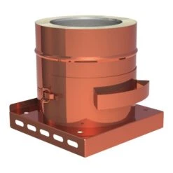 Grundplatte Mit Herausnehmbaren Rußtopf Aus Kupfer - Doppelwandig - Jeremias DW-FU