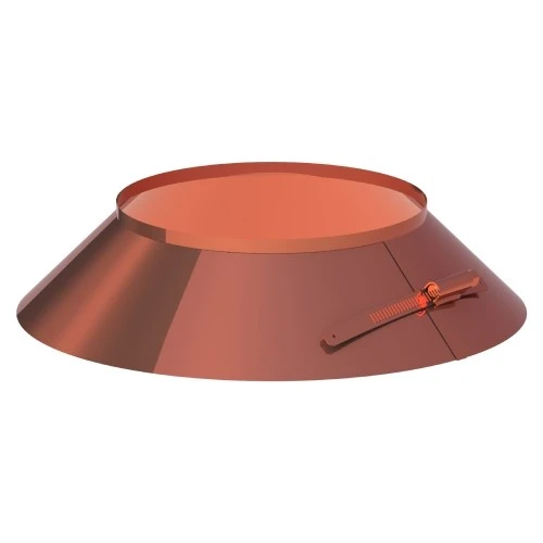 Wetterkragen Mit Rand Aus Kupfer - Doppelwandig Für Jeremias DW-FU 1 Wetterkragen Mit Rand Aus Kupfer - Doppelwandig Für Jeremias DW-FU