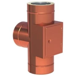 T-Anschluss 90° Inklusive Reinigung Gegenüberliegend (gleiche Höhe) Aus Kupfer - Jeremias DW-FU