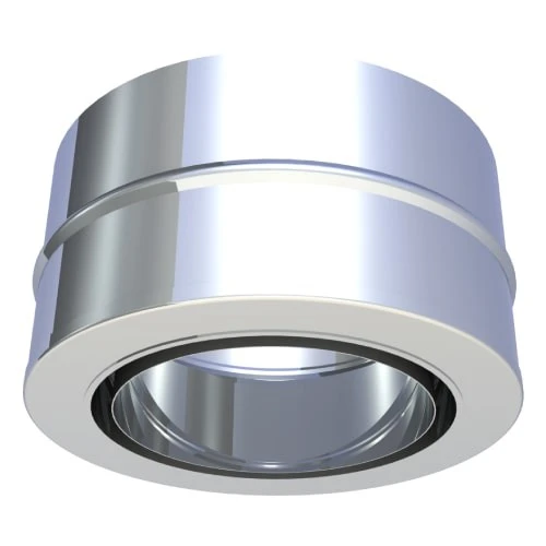 Übergang EW-SILVER / DW-SILVER Mit Integriertem Wandfutter, Gerade Für Ferro - Jeremias DW-Silver 1 Übergang EW-SILVER / DW-SILVER Mit Integriertem Wandfutter, Gerade Für Ferro - Jeremias DW-Silver