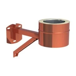 Grundplatte Rund Mit Kondensatablauf Unten Und Halterung Verstellbar Bis 200mm Aus Kupfer - DW-FU