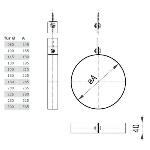 Deckenaufhängung Für Lochband Aus Kupfer Für Jeremias DW-FU 2 Deckenaufhängung Für Lochband Aus Kupfer Für Jeremias DW-FU – Bild 2