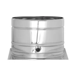 Grundplatte Für Sockelmontage Mit Kondensatablauf Seitlich Und 1/2“ Nippel - Jeremias DW-Silver