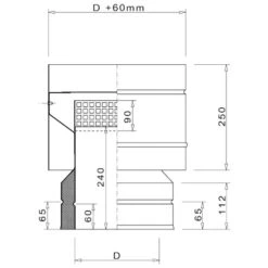 Schwedenhaube - Jeremias -Schornstein Fachhandel Verkäufe DW93 Bauteilzeichnung 1600x1600