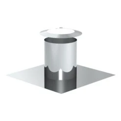 Flachdachdurchführung Zylindrisch Mit Wetterkragen - Doppelwandig - Jeremias DW-ECO