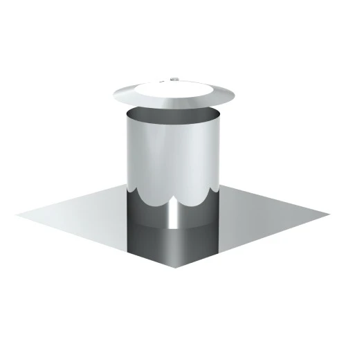 Flachdachdurchführung Zylindrisch Mit Wetterkragen - Doppelwandig - Jeremias DW-ECO 1 Flachdachdurchführung Zylindrisch Mit Wetterkragen - Doppelwandig - Jeremias DW-ECO