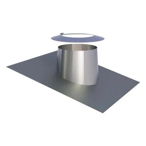Dachdurchführung 5° - 15° Mit Bleirand Und Wetterkragen - Doppelwandig - Jeremias DW-Vision 1 Dachdurchführung 5° - 15° Mit Bleirand Und Wetterkragen - Doppelwandig - Jeremias DW-Vision