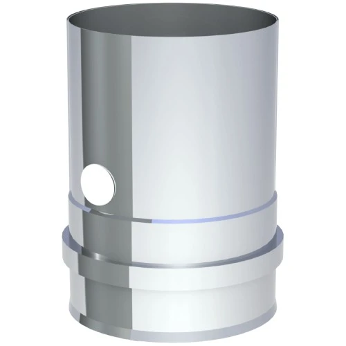 Pelletofenrohr - Kesselanschluss Mit Doppelmuffe Inkl. Messstutzen - Jeremias Pellet-Line 1 Pelletofenrohr - Kesselanschluss Mit Doppelmuffe Inkl. Messstutzen - Jeremias Pellet-Line