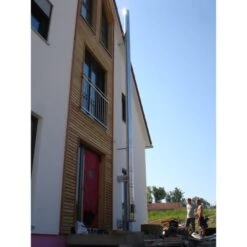 Edelstahlschornstein Bausatz Ø 300 Mm - Doppelwandig - Jeremias DW-Silver 17 Edelstahlschornstein Bausatz Ø 300 Mm - Doppelwandig - Jeremias DW-Silver -Schornstein Fachhandel Verkäufe Edelstahlkamin Wandmontage Aussen 1600x1600 1