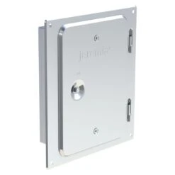 Edelstahlkamintüre 210 X 140 Mm Mit Schiebestutzen 60 Mm Gerade - Einwandig - Jeremias EW-FU