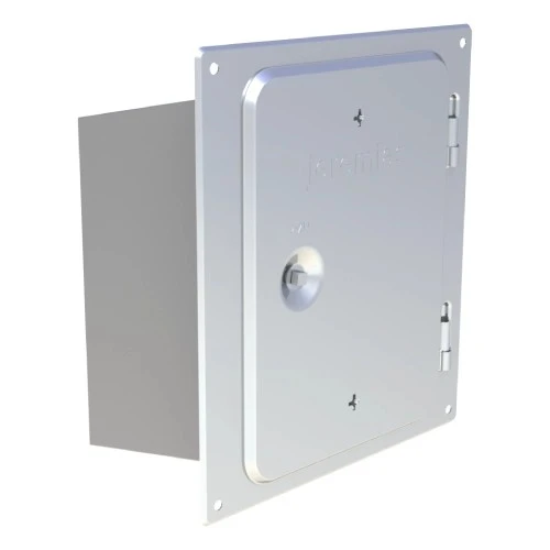 Edelstahlkamintüre 210 X 140 Mm Mit Rußschutzüre & Schiebestutzen 150 Mm Schräg - Jeremias EW-FU 1 Edelstahlkamintüre 210 X 140 Mm Mit Rußschutzüre & Schiebestutzen 150 Mm Schräg - Jeremias EW-FU