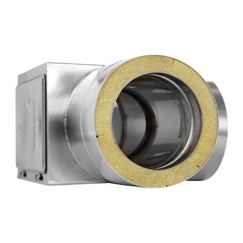 T-Anschluss 90° Mit Reinigung Gegenüberliegend (gleiche Höhe) - Doppelwandig - Jeremias DW-Vision 3 T-Anschluss 90° Mit Reinigung Gegenüberliegend (gleiche Höhe) - Doppelwandig - Jeremias DW-Vision – Bild 3