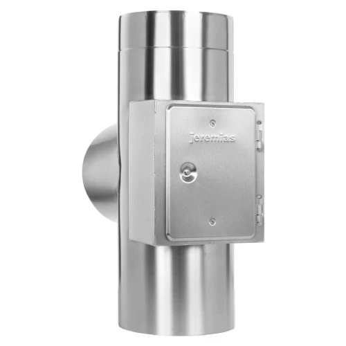 T-Anschluss 90° Mit Reinigung Gegenüberliegend (gleiche Höhe) - Doppelwandig - Jeremias DW-Vision 1 T-Anschluss 90° Mit Reinigung Gegenüberliegend (gleiche Höhe) - Doppelwandig - Jeremias DW-Vision