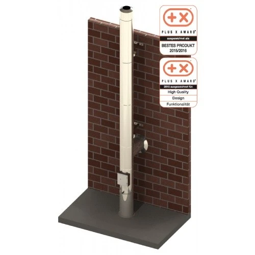 Edelstahlschornstein Doppelwandig Ø 130 Mm Bausatz - Jeremias DW-Vision 1 Edelstahlschornstein Doppelwandig Ø 130 Mm Bausatz - Jeremias DW-Vision