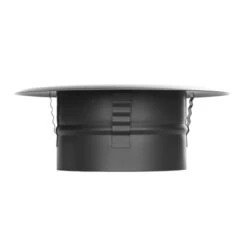 Ofenrohr - Wandfutter Mit Zentrierfeder Und Wandrosette - Schwarz - Jeremias Ferro-Lux -Schornstein Fachhandel Verkäufe FERRO1921120 3 1600x1600