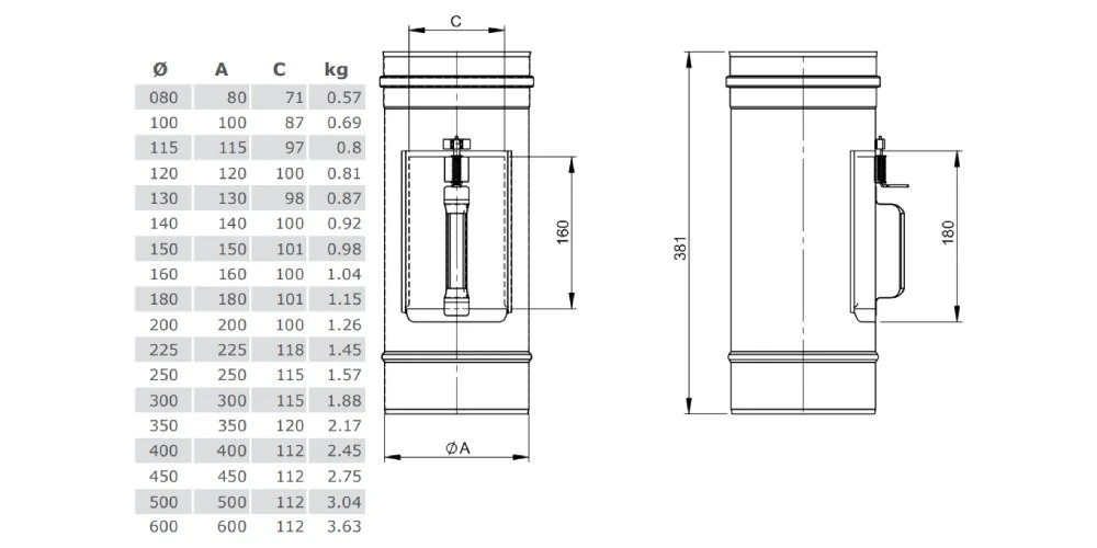 Reinigungselement Mit Deckel 210 X 140 Mm - Einwandig - Jeremias EW-SILVER 3 Reinigungselement Mit Deckel 210 X 140 Mm - Einwandig - Jeremias EW-SILVER – Bild 3