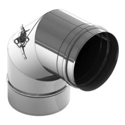 Winkel 87° Starr Mit Revisionsöffnung - Einwandig - Jeremias EW-SILVER