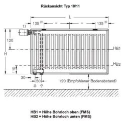 Heizkörper Komplett Set Buderus Logatrend VC-Profil Typ 10 - Flachheizkörper -Schornstein Fachhandel Verkäufe Heizkoerper Komplett Set Buderus Logatrend VC Profil Typ 10 11 Technische Zeichnung 1600x1600