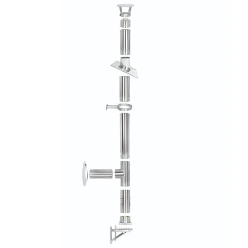 Edelstahlschornstein Doppelwandig Ø 130 Mm Bausatz - Jeremias DW-Vision 7 Edelstahlschornstein Doppelwandig Ø 130 Mm Bausatz - Jeremias DW-Vision – Bild 7