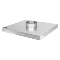 Kaminabdeckplatte Aus Edelstahl -Schornstein Fachhandel Verkäufe Kaminabdeckplatte aus Edelstahl Ausschnitt rund mit Stutzen 1600x1600