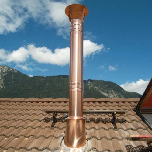 Kupferschornstein Doppelwandig Ø 160 Mm Bausatz - Jeremias DW-FU 3 Kupferschornstein Doppelwandig Ø 160 Mm Bausatz - Jeremias DW-FU – Bild 3