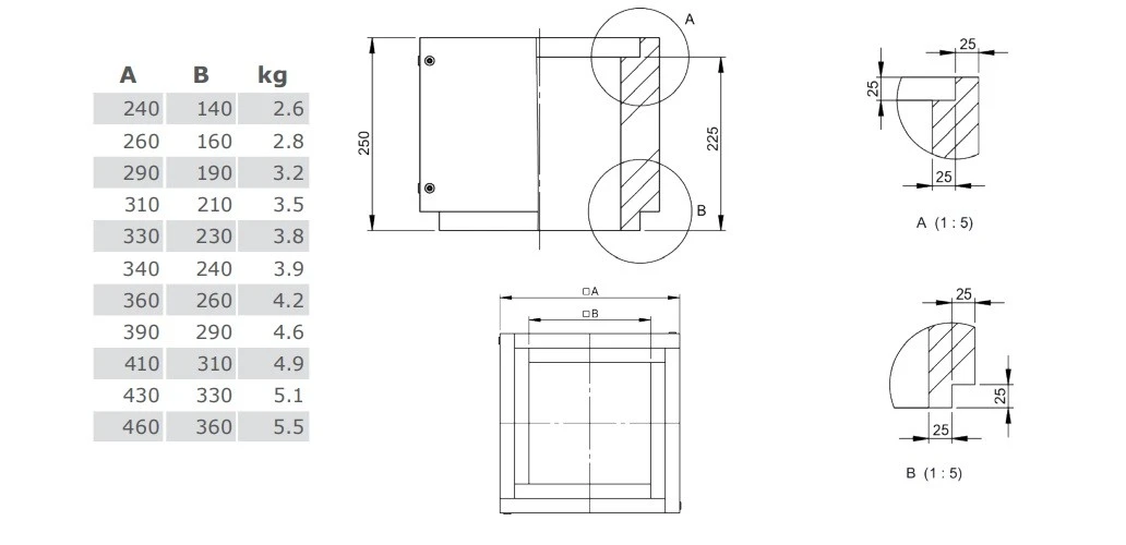 Leichtbauschornstein - Schachtelement 250 Mm - Jeremias FURADO-F 2 Leichtbauschornstein - Schachtelement 250 Mm - Jeremias FURADO-F – Bild 2