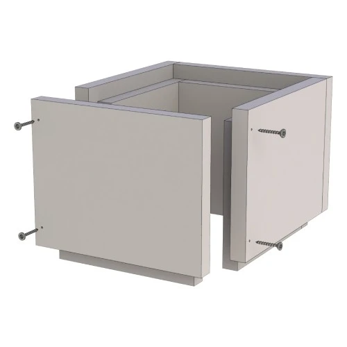 Leichtbauschornstein - Schachtelement 250 Mm Verschraubt - Jeremias FURADO-F 1 Leichtbauschornstein - Schachtelement 250 Mm Verschraubt - Jeremias FURADO-F