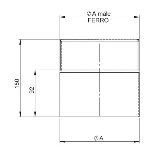 Ofenrohr - Längenelement 150 Mm - Schwarz - Jeremias Ferro-Lux 2 Ofenrohr - Längenelement 150 Mm - Schwarz - Jeremias Ferro-Lux – Bild 2