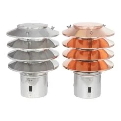 Lamellenaufsatz HUBO - 4 Lamellen Und Einschubstutzen, Kupfer -Schornstein Fachhandel Verkäufe Lamellenaufsatz HUBO1 Edelstahl Kupfer 1600x1600