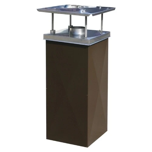 Schornsteinverkleidung 1500mm Höhe Sepiabraun 1 Schornsteinverkleidung 1500mm Höhe Sepiabraun